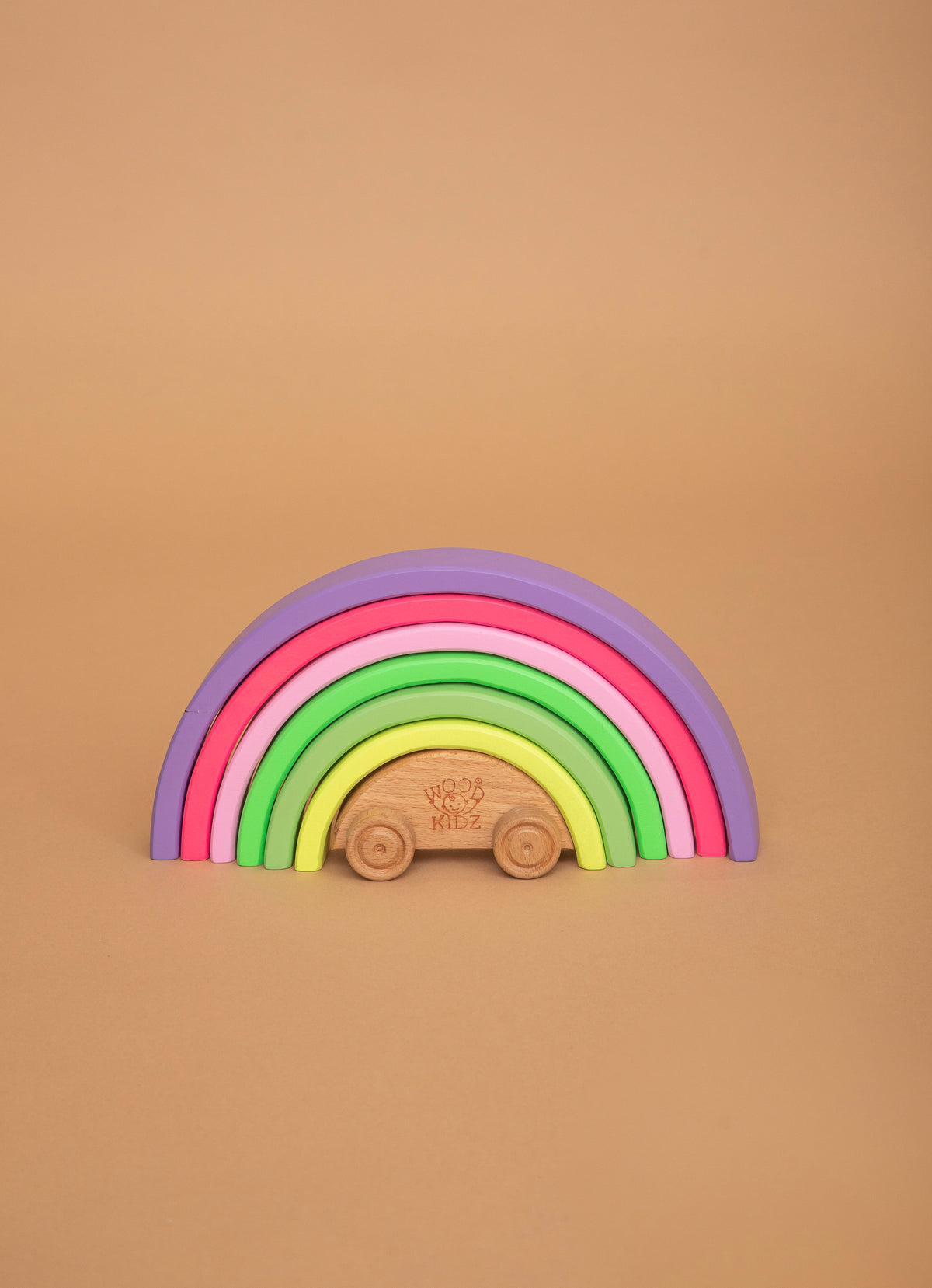Wood-O-Kidz Neo Rainbow Arc Stacker