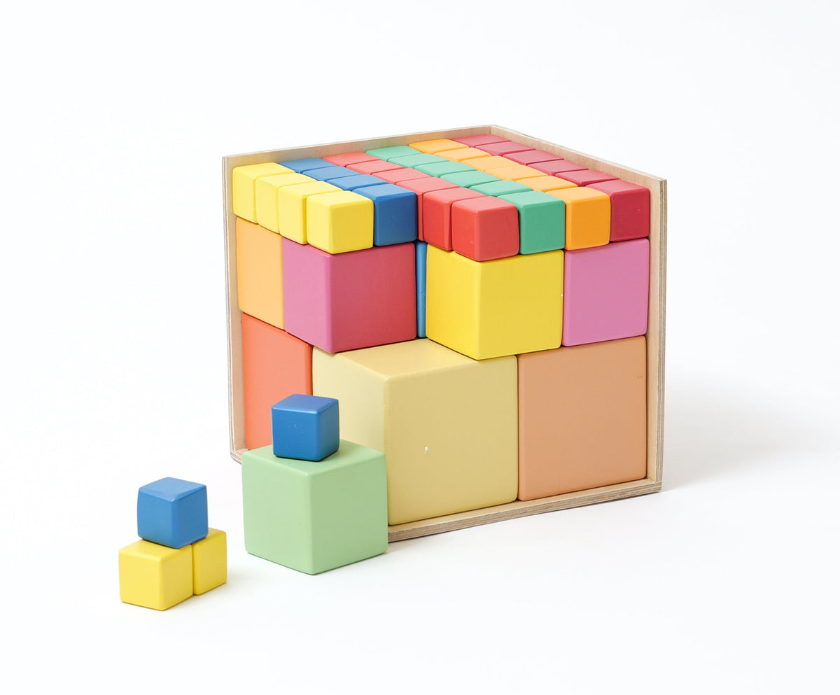 CUBO Blocks – Wooden Cube Set for Toddlers