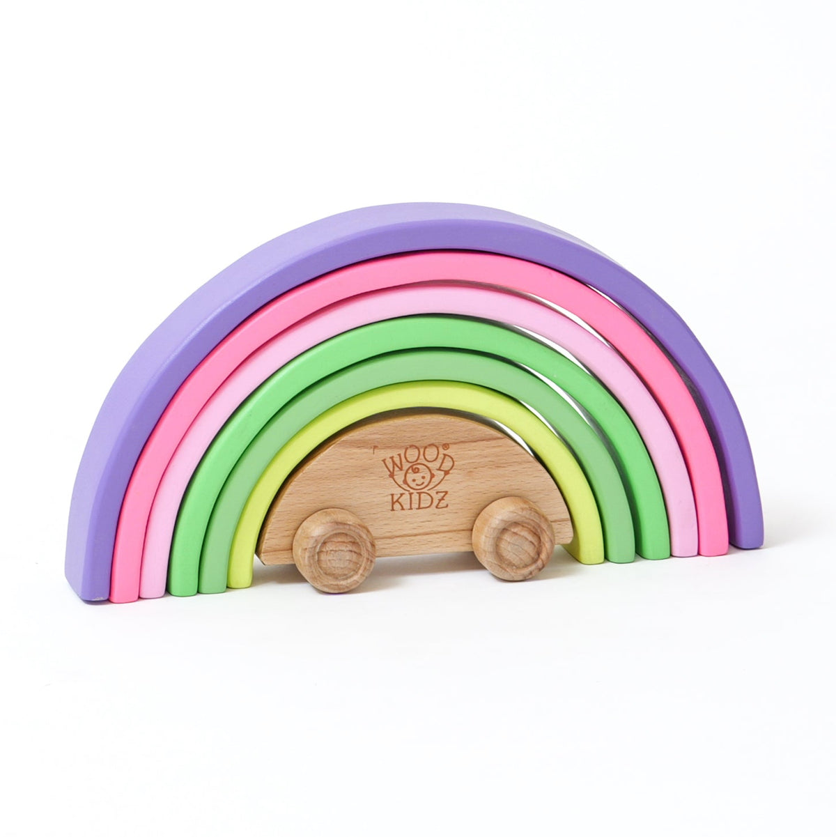 Wood-O-Kidz Neo Rainbow Arc Stacker