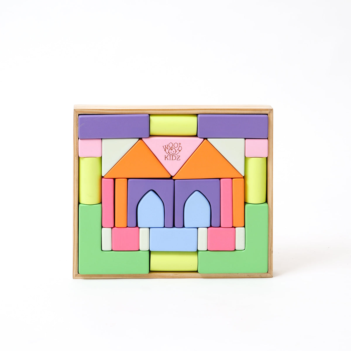 Wood-O-Kidz Neo Wooden Block Set