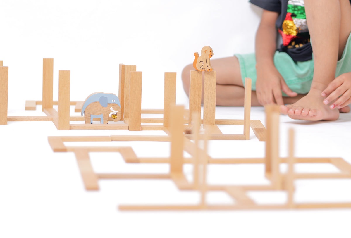 Wood-O-Kidz Wooden Construction Planks Set
