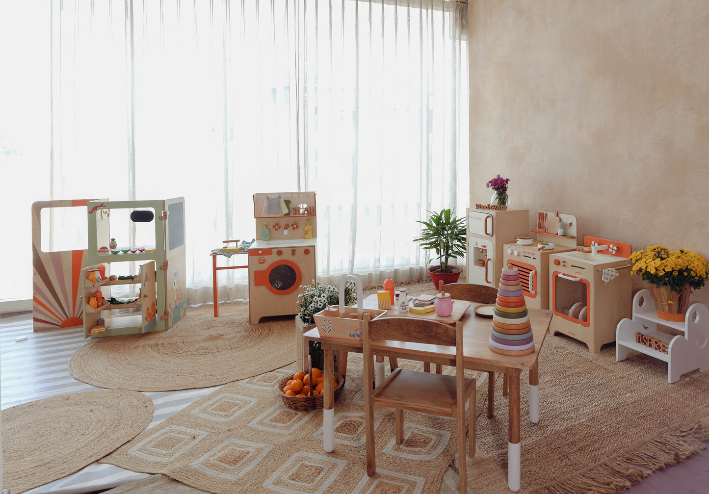 Wood-O-Kidz Wooden Caramelo Pretend Play Kitchen