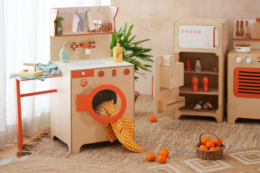 Wooden Laundry Station Play Set