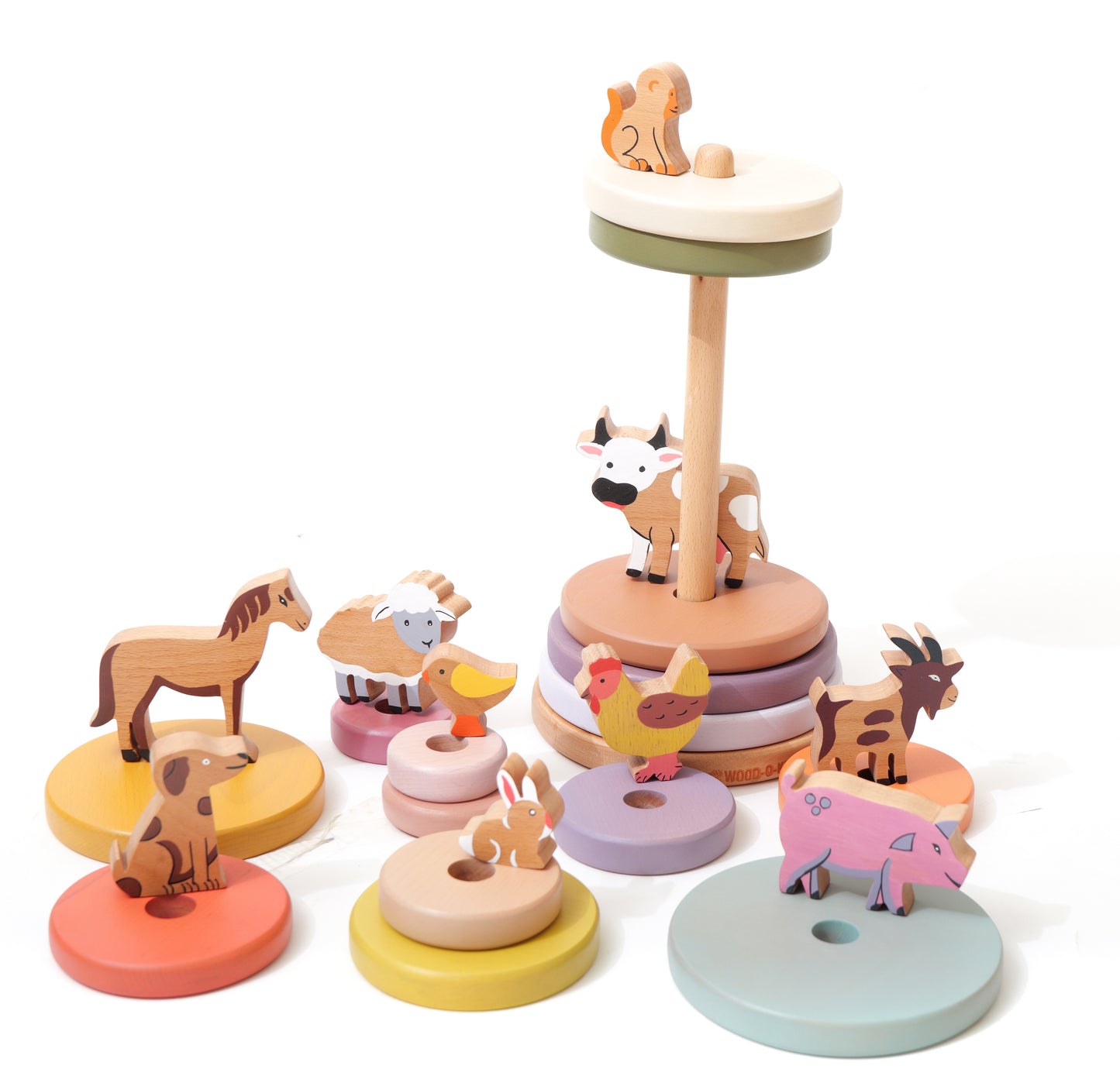 First Farm Friends – Wooden Stacking Animal Toy Set
