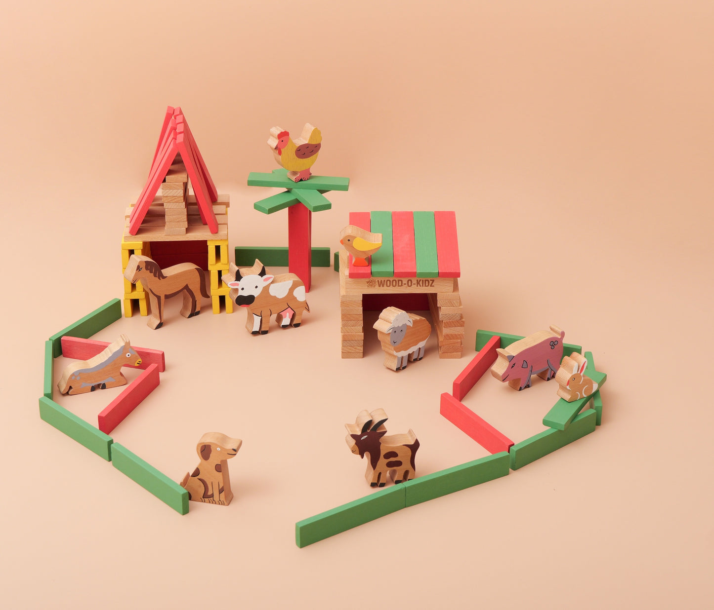 Farm Wooden Plank Set 100pcs