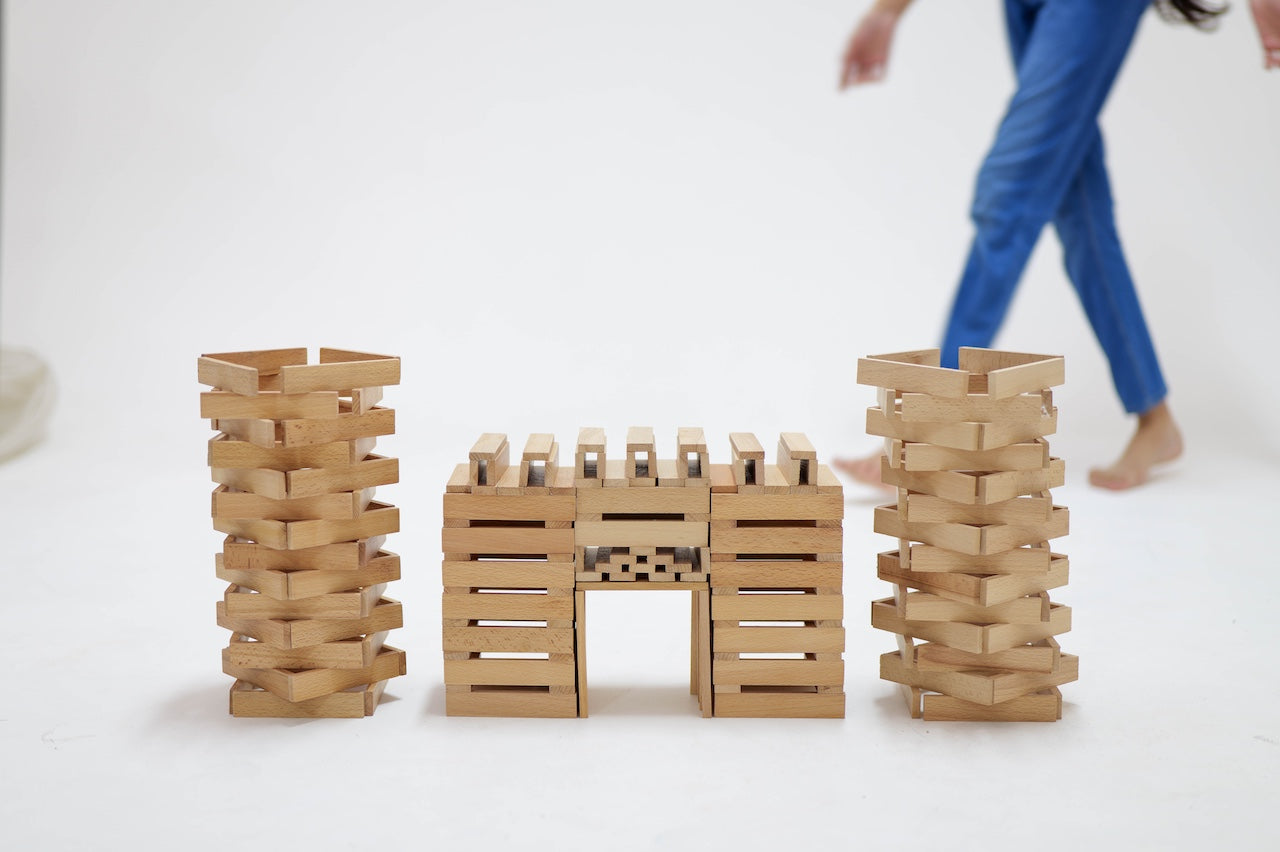 Wood-O-Kidz 200 Wooden Planks Set