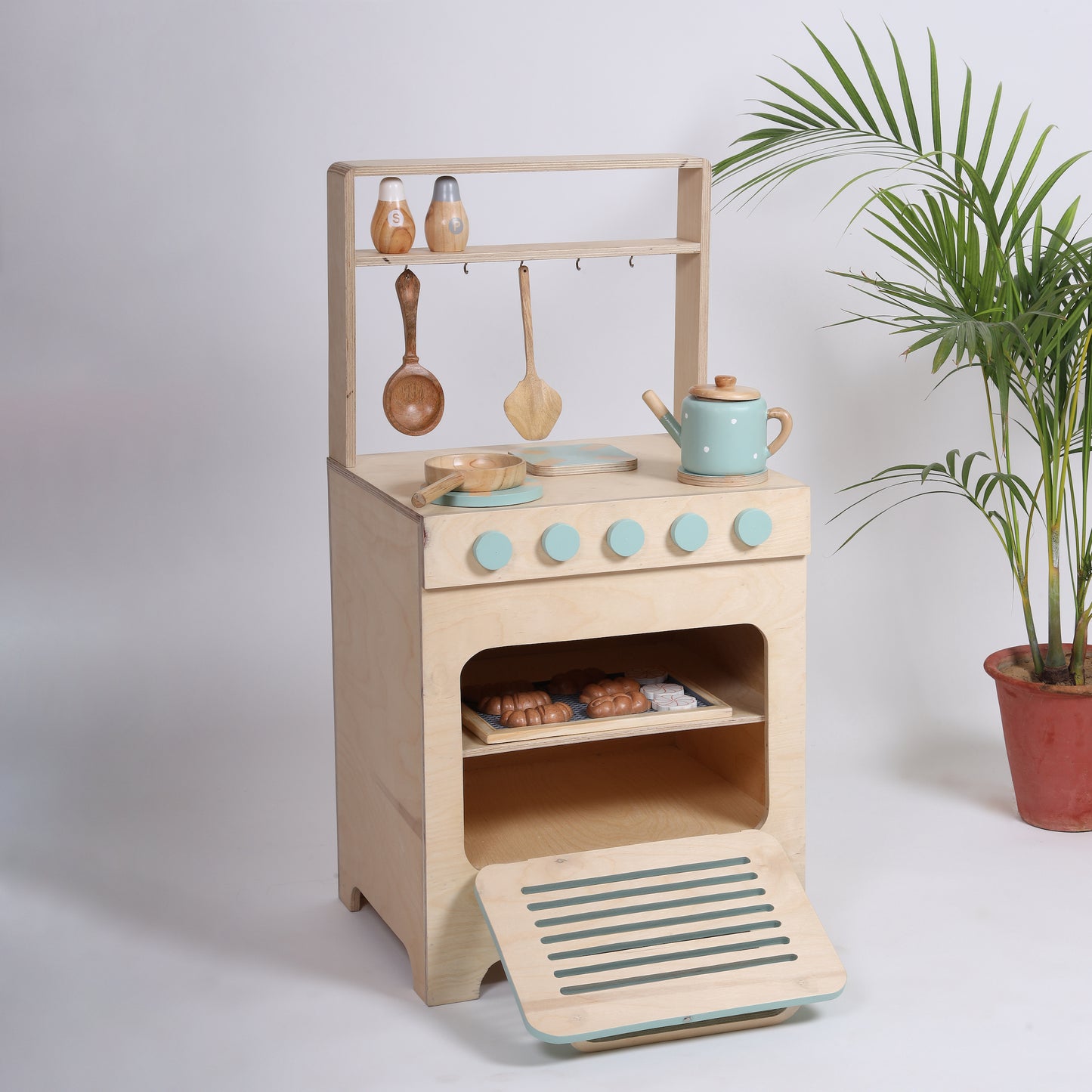 Wooden Play Kitchen Set