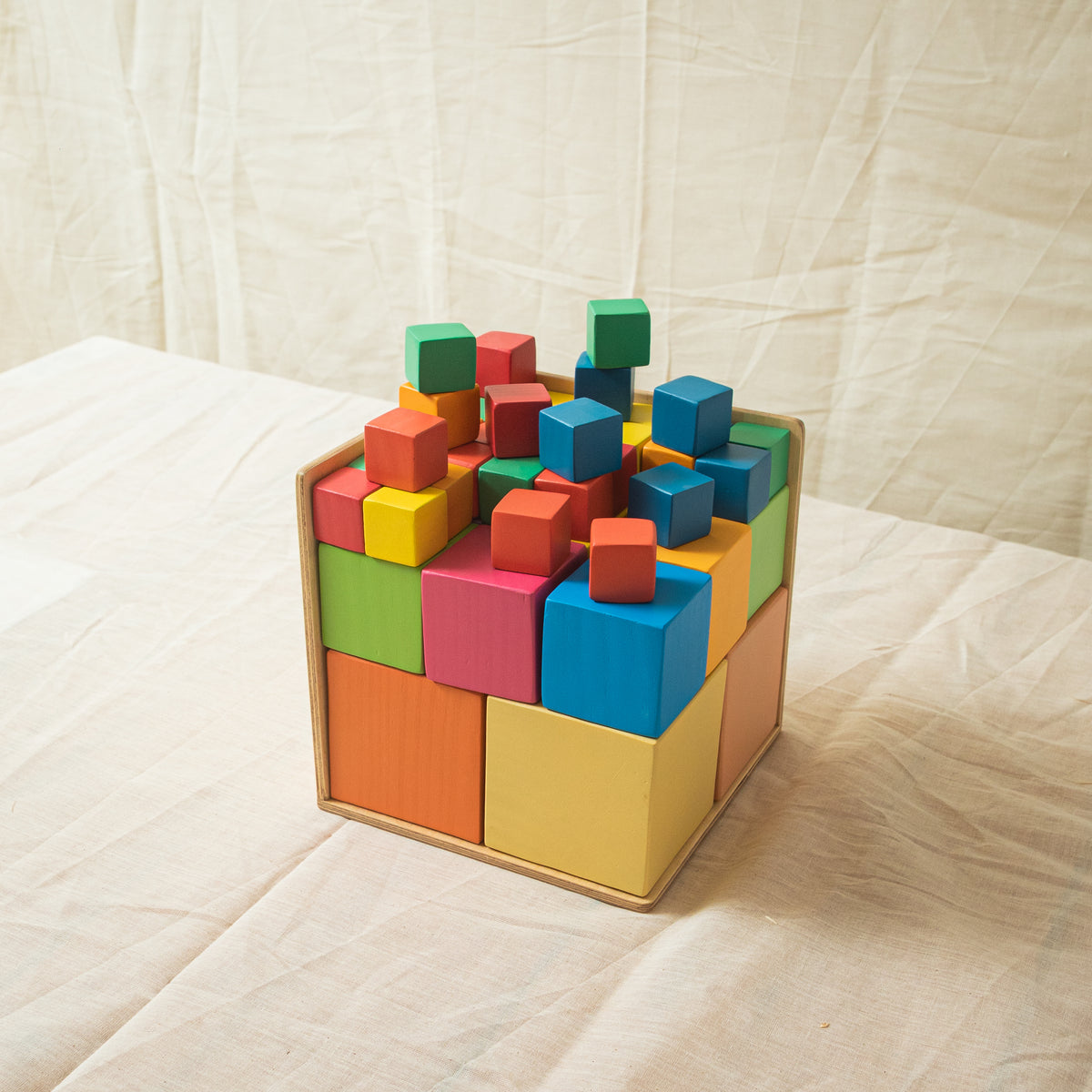 CUBO Blocks – Wooden Cube Set for Toddlers