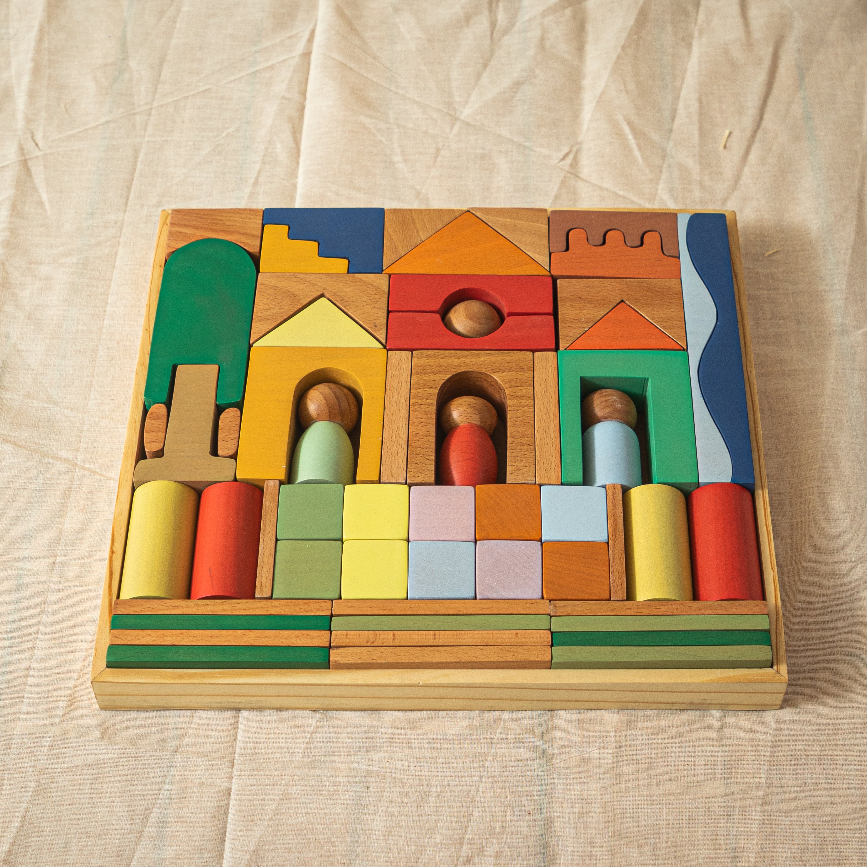 Wooden Building Beginners Block Set