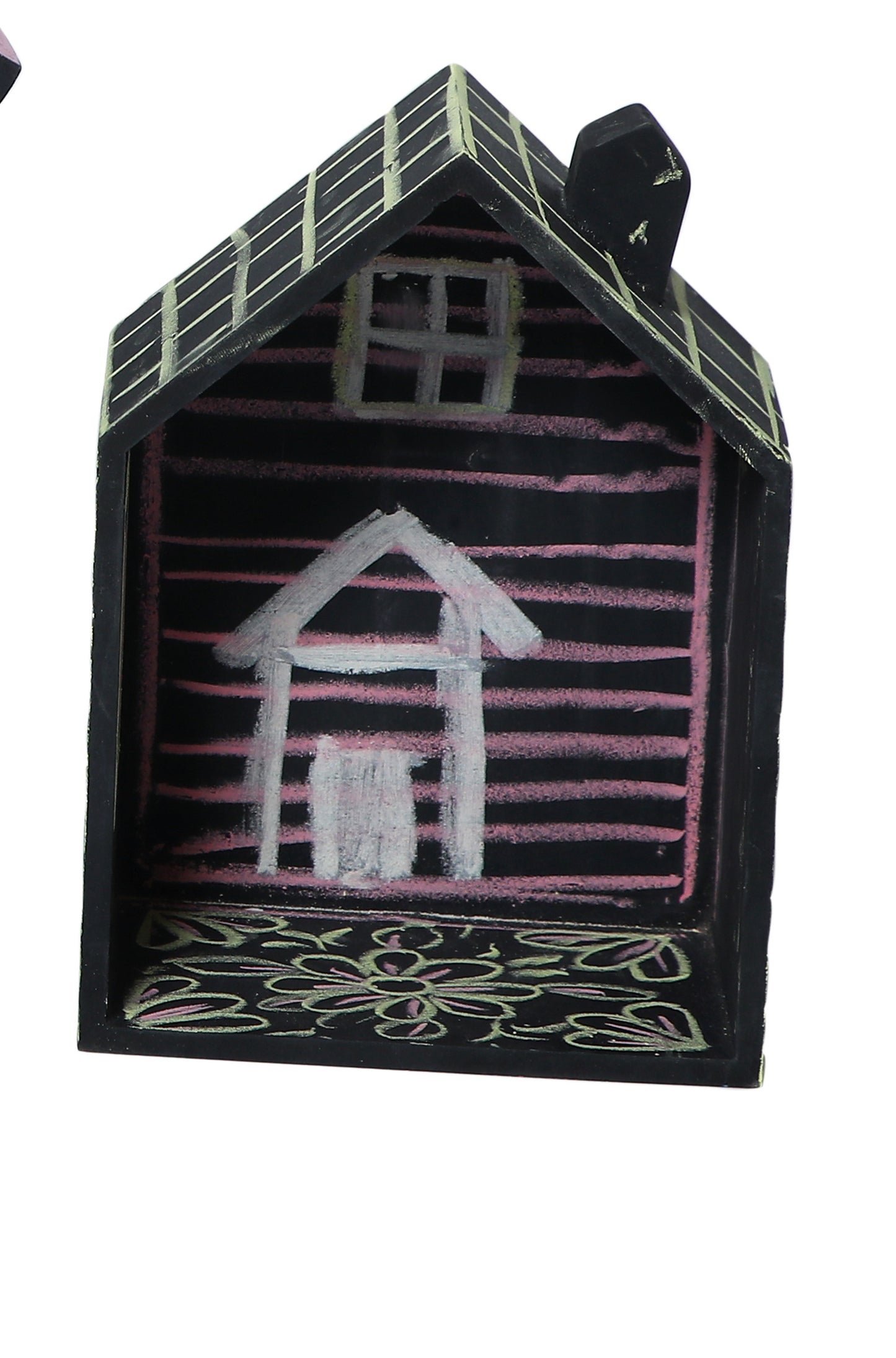 Chalkboard Wooden House Set