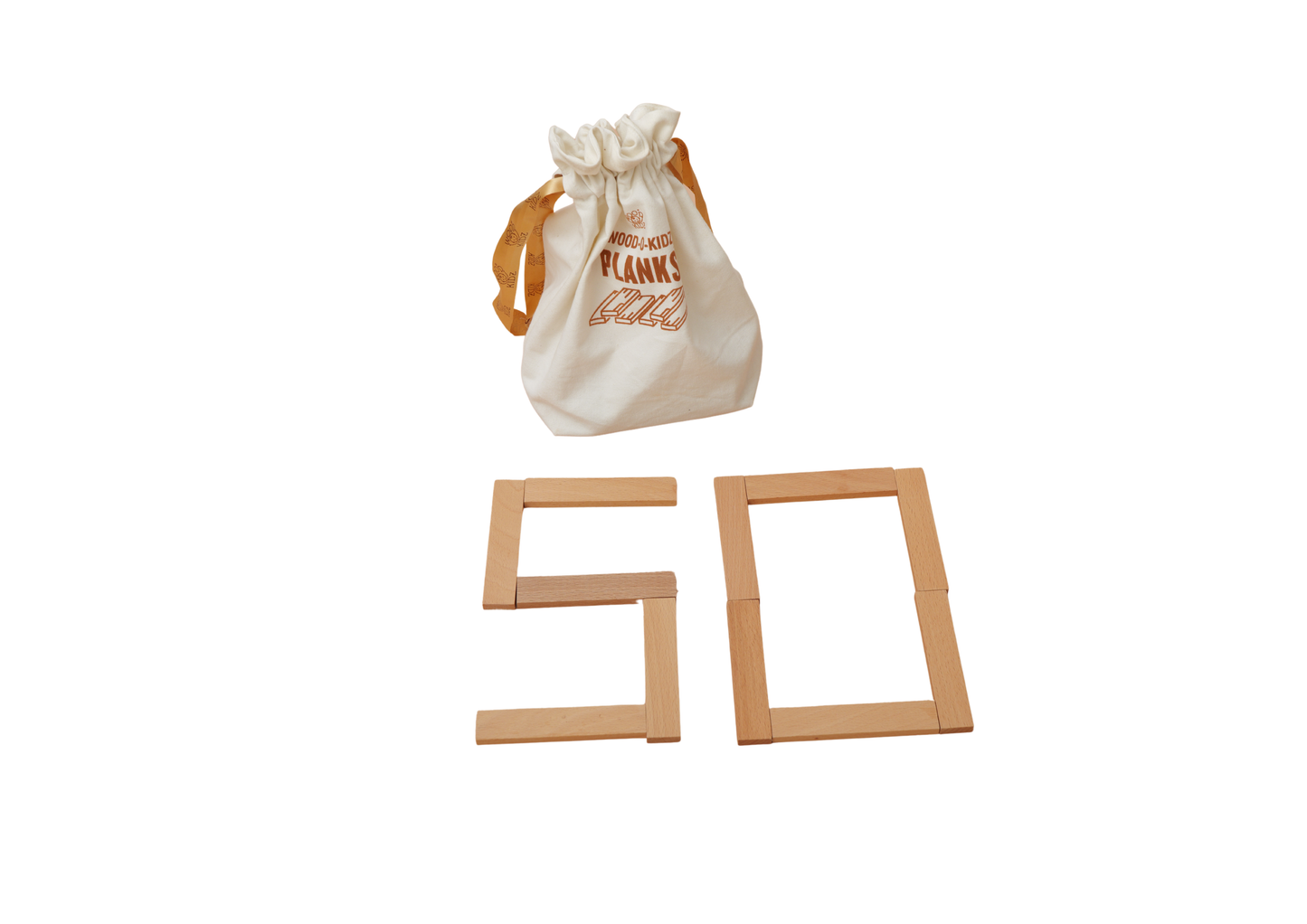 50 Wooden Plank set