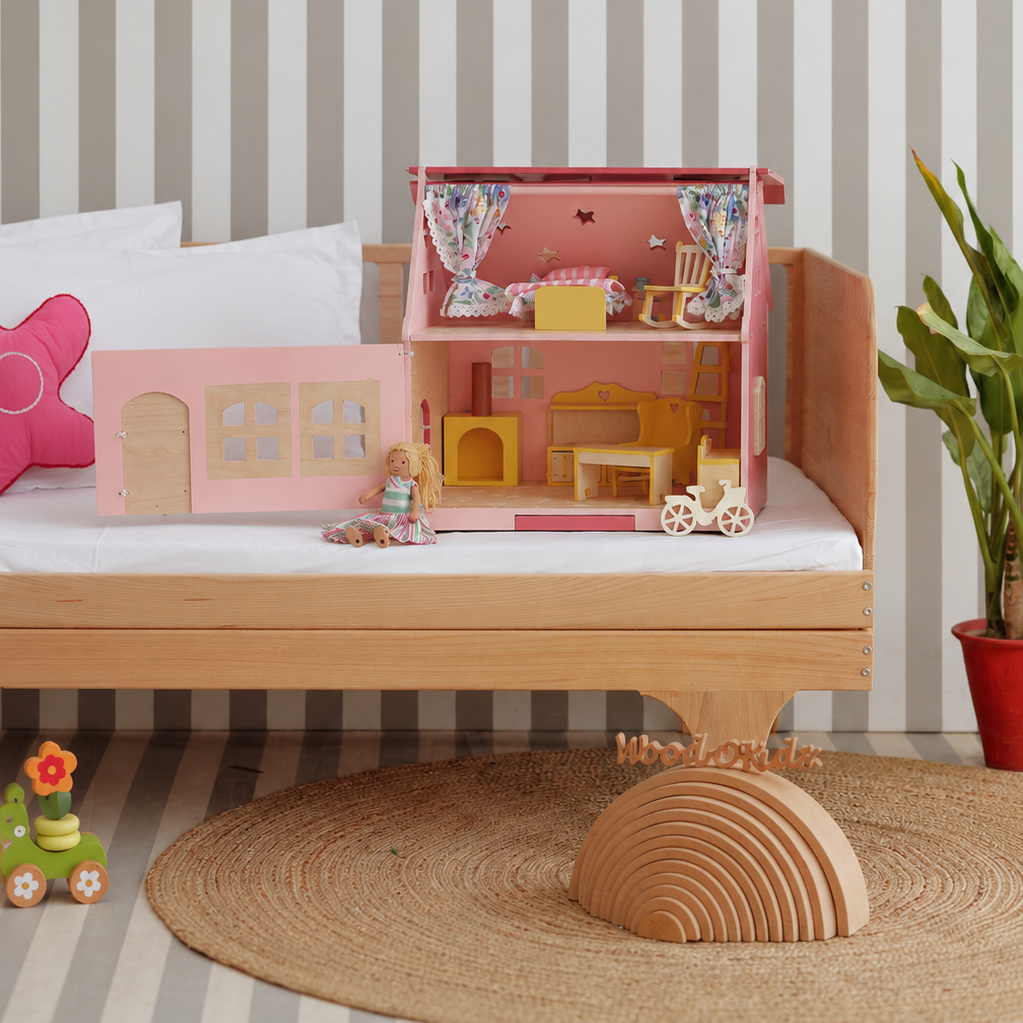 Wood-O-Kidz Cottage Dollhouse