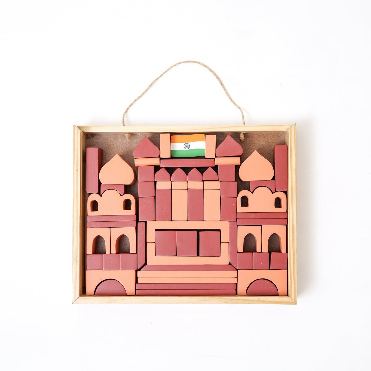 Lal Qila Wooden Block Set – Indian Monument
