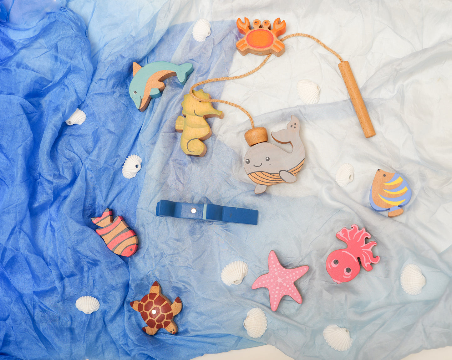 First Sea Friends Magnetic Fishing & Stacking Toy