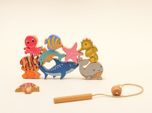 First Sea Friends Magnetic Fishing & Stacking Toy