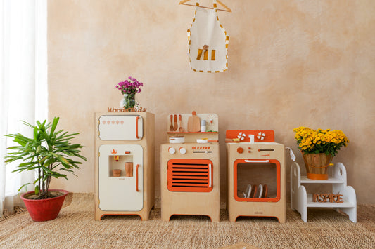 Wood-O-Kidz  Wooden Caramelo Pretend Play Kitchen