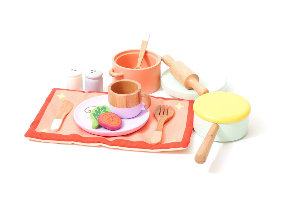 Wood-O-Kidz Wooden Utensil Set
