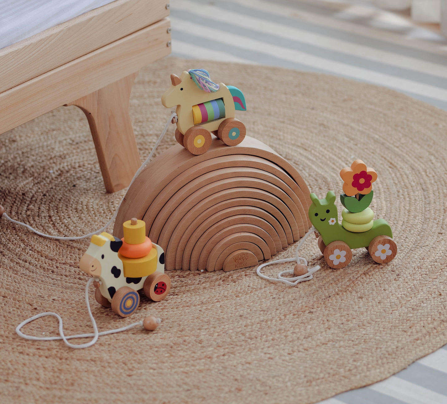 Caterpillar – Wooden Pull & Stack Toy