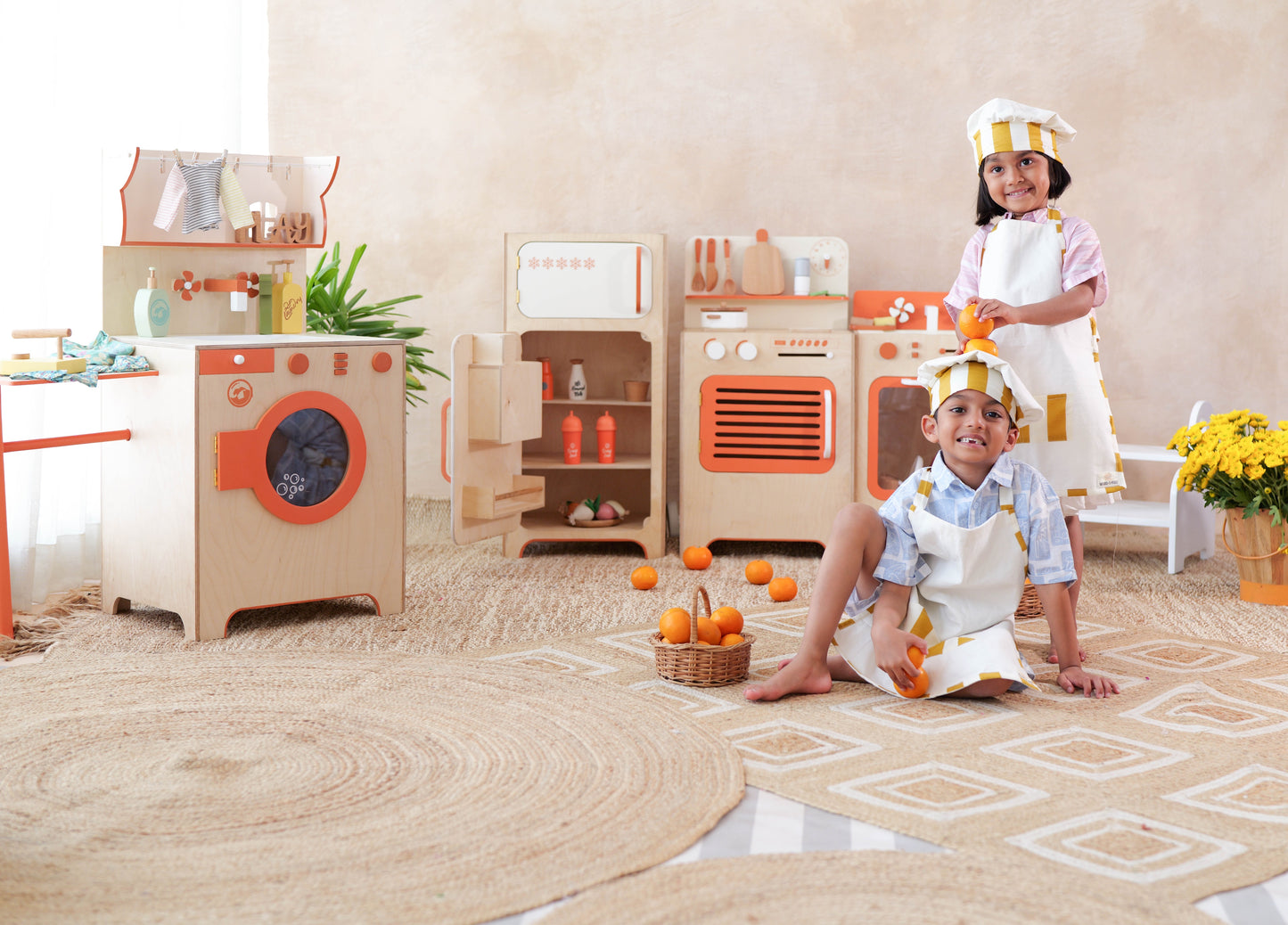Wood-O-Kidz  Wooden Caramelo Pretend Play Kitchen
