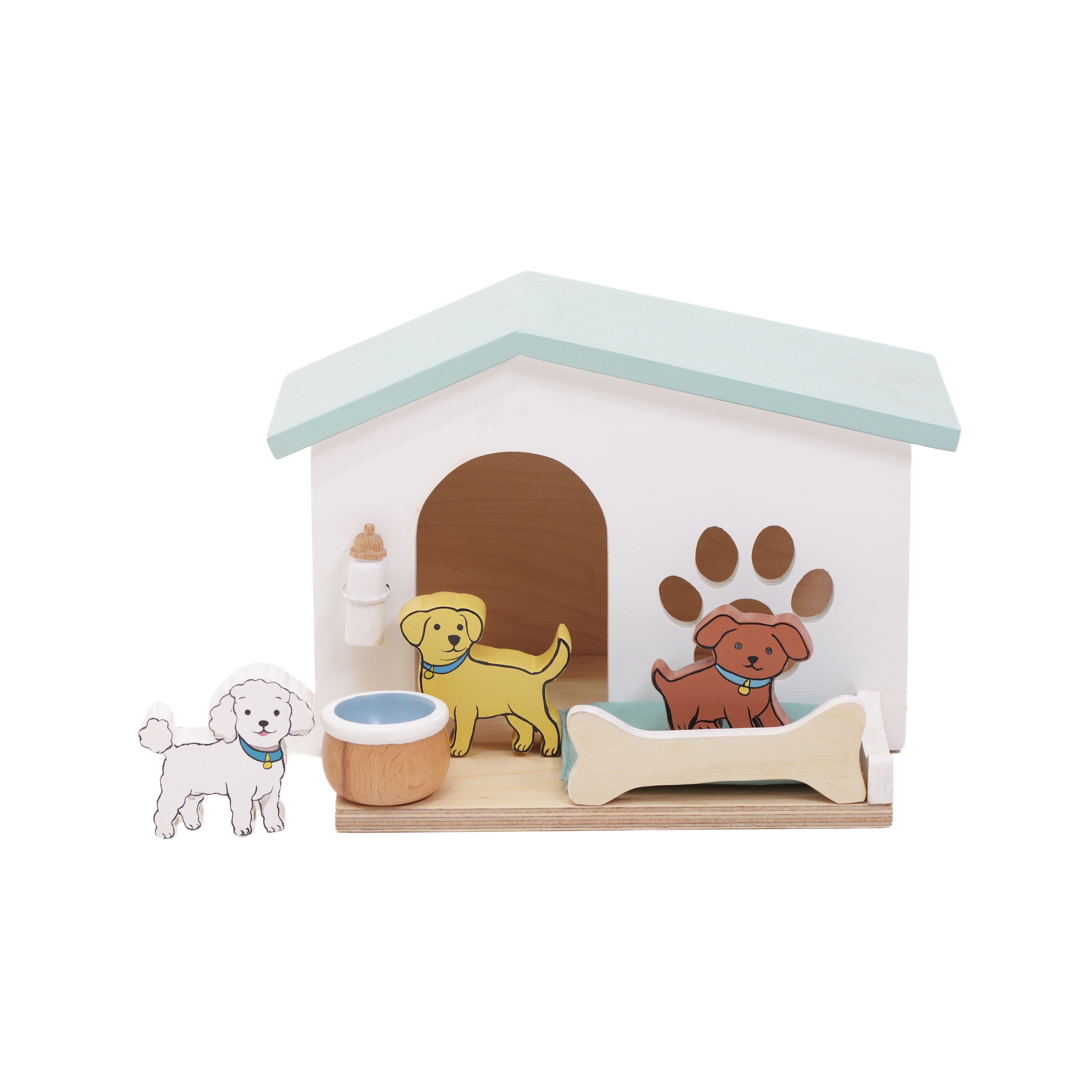 Wooden Pet Care Puppy Play Set