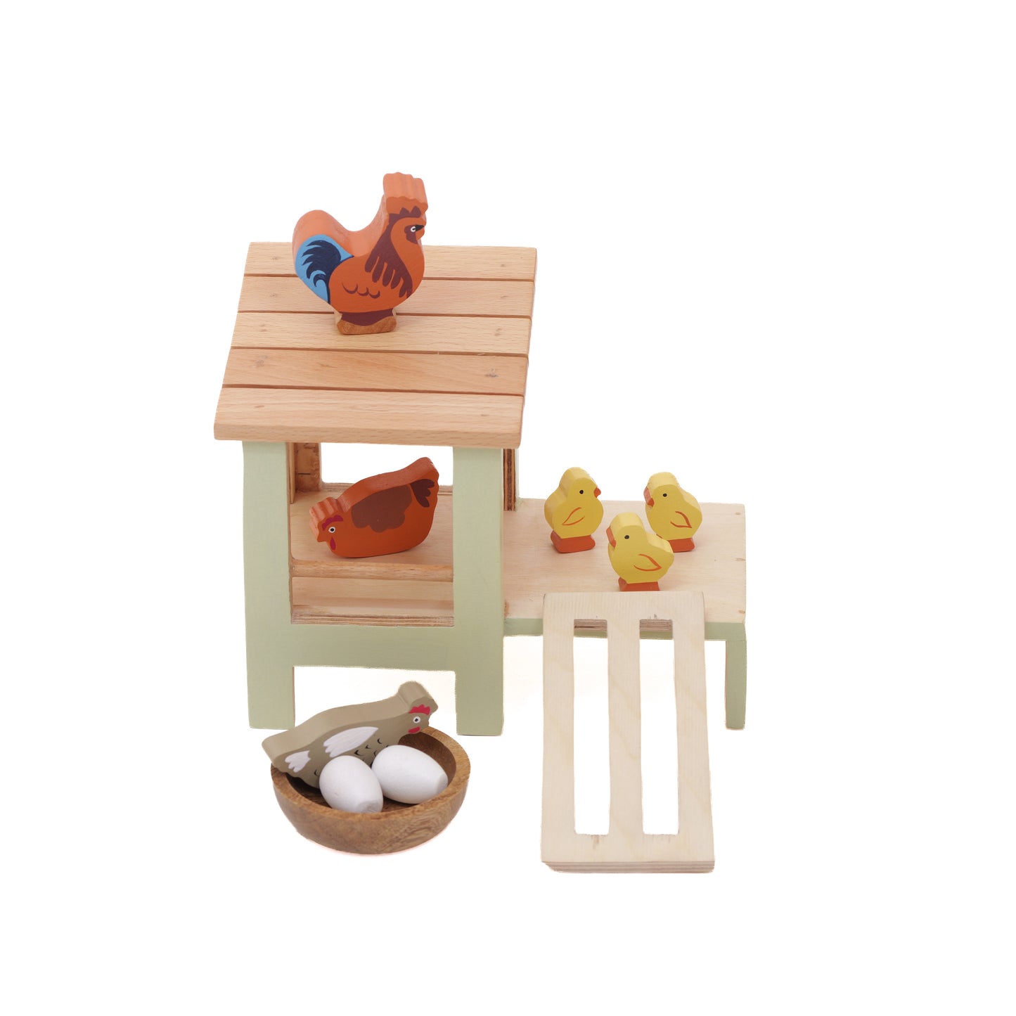 Wooden Chicken Coop Play Set