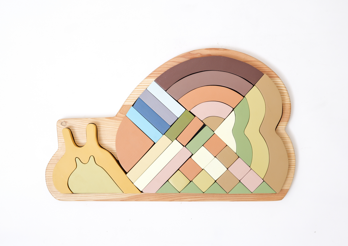 Snail-O-Blocks Wooden Balance & Stacking Blocks
