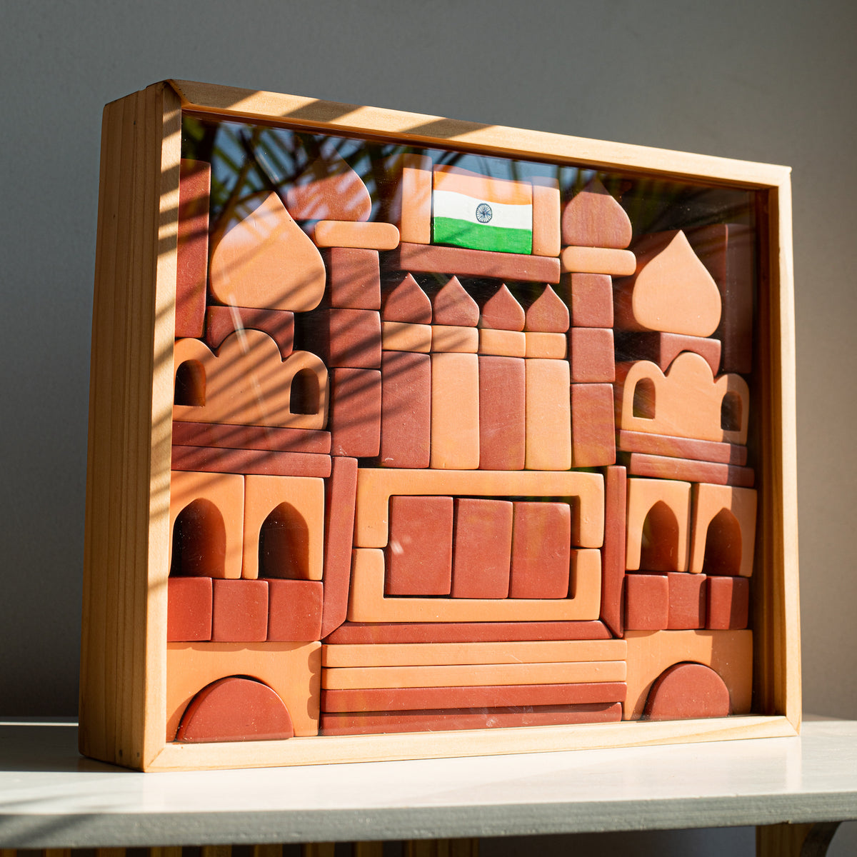 Lal Qila Wooden Block Set – Indian Monument