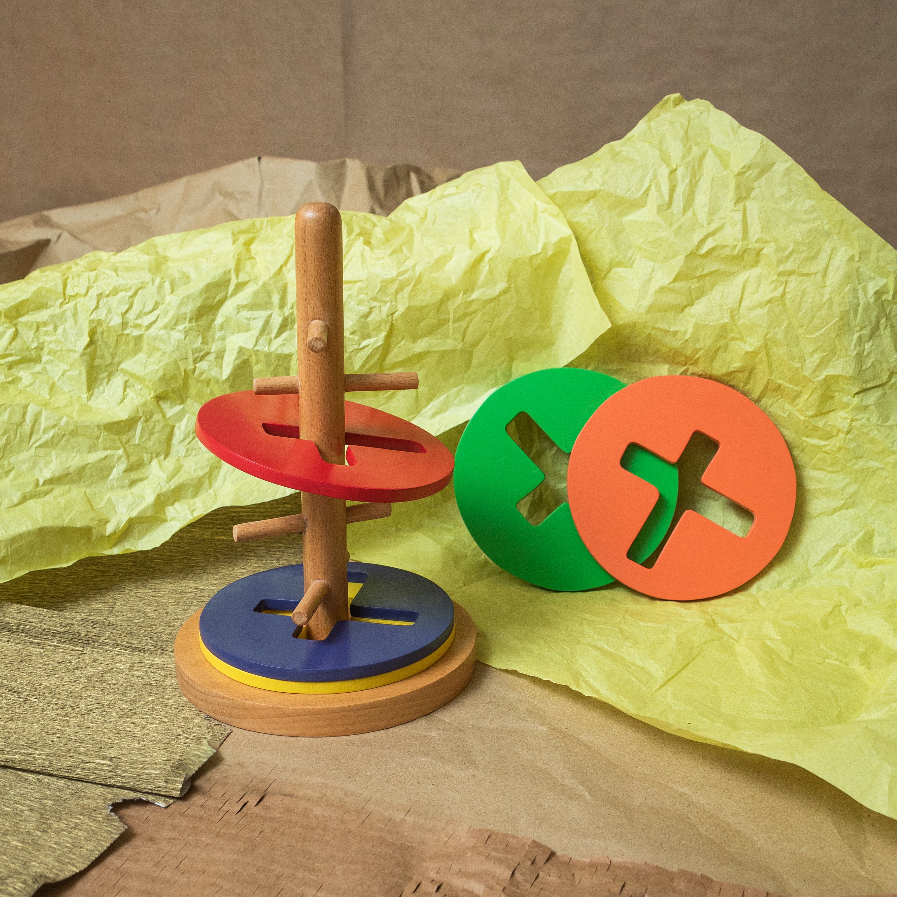 Color Disc Sorting Sorting Disc – Wood-O-Kidz