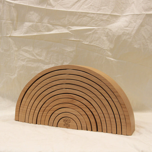 Natural Wooden Rainbow Stacker